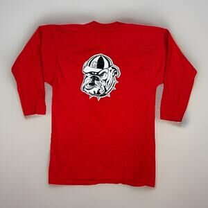 VTG Russell Athletic Georgia Bulldogs NCAA Shirt Men’s Size L Red UGA USA 90s